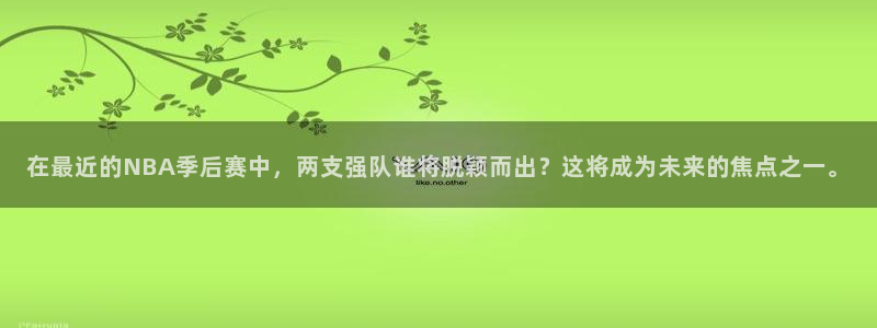 意昂平台官网：在最近的NBA季后赛中，两支强队谁将脱颖而出？