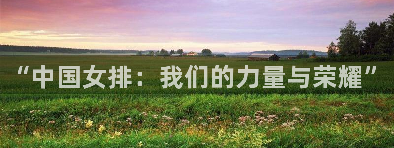 绿茵足球：“中国女排：我们的力量与荣耀”